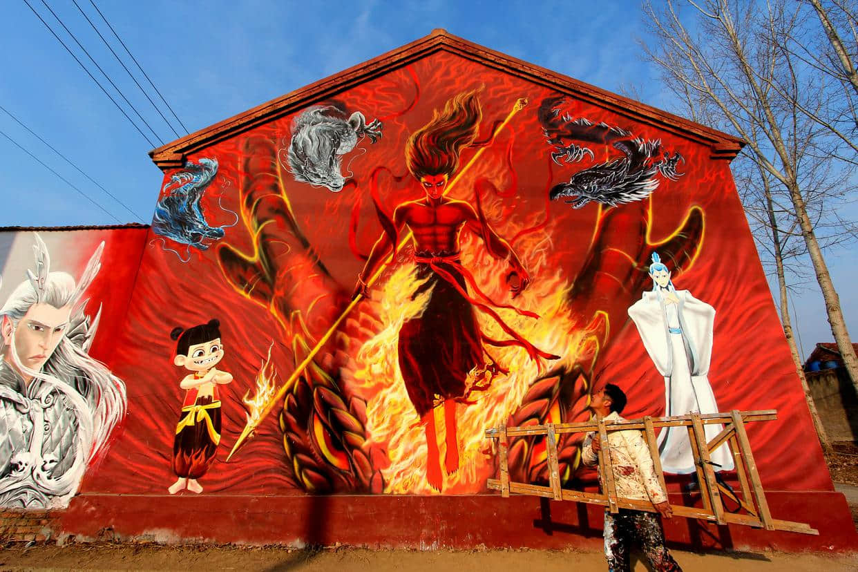 Nezha 2 Ignites Wall Art Revolution: Transform Spaces Instantly with Wall Printers